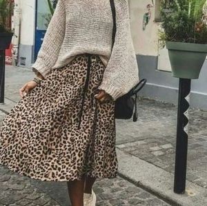 🔥Vintage leopard print skirt🔥